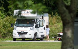 Vamper at Little Winnick campsite