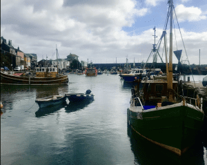 Fishing boats at Mevagissey Cornwall